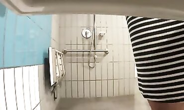 Outdoor Bathroom Spy: Amateur Girl Caught Changing and Showering