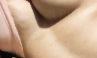 Uber-cute nymph bathroom time and flashing off