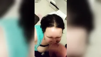 POV Milf Gets Her First Facial Cumshot
