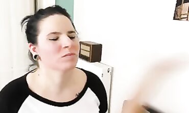 Brunette Mature Woman Gets Face Spanking