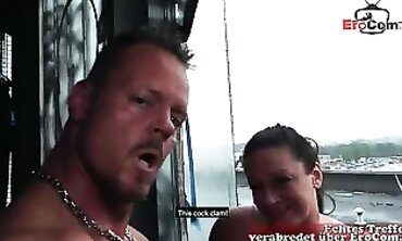 German Housewife Flirts With Hunky Stranger in POV Casting
