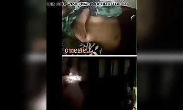 Tiny Black Amateur Gets Nutted by Big Cock on Webcam