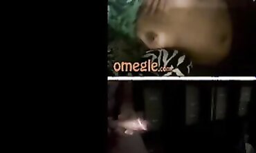 Tiny Black Amateur Gets Nutted by Big Cock on Webcam