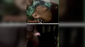 Tiny Black Amateur Gets Nutted by Big Cock on Webcam