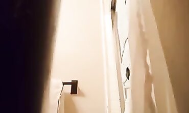 Shaggy Blonde Girlfriend Takes A Shower