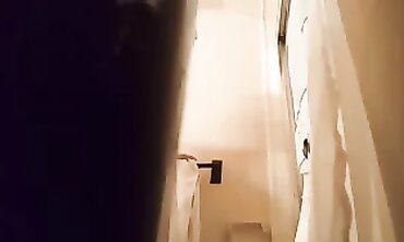 Shaggy Blonde Girlfriend Takes A Shower