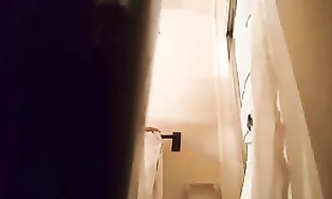Shaggy Blonde Girlfriend Takes A Shower
