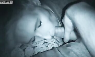 Blonde Cutie Woken For A Rough Morning Blowjob