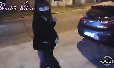 Masturbación Pública de Amante Delgada Argentina