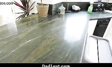 Ultra-Cute Asian Stepdaughter Spreads Legs for Daddy's Thick Dick