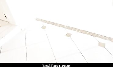 Ultra-Cute Asian Stepdaughter Spreads Legs for Daddy's Thick Dick
