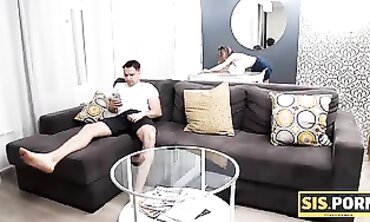 Sister's Law - Creepy Brother In Law Spies On Sister Cleaning Her Room