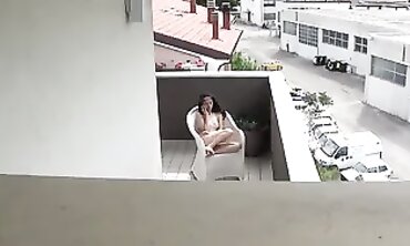Caught Spying on My Stepdaughter Masturbating on the Balcony