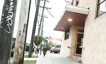 Sneak Shots of Ebony Thick Ass in Public