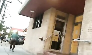 Sneak Shots of Ebony Thick Ass in Public