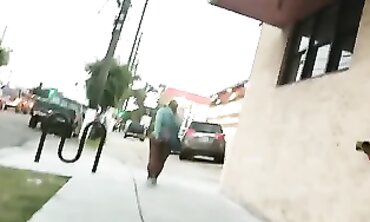 Sneak Shots of Ebony Thick Ass in Public