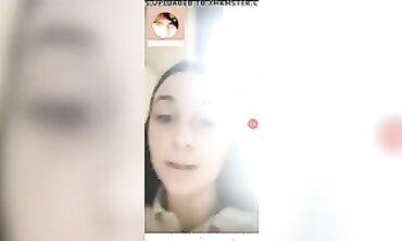 Naughty Elderly Woman Teases on Periscope Live Stream