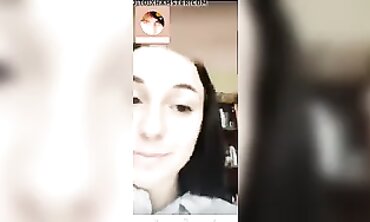 Naughty Elderly Woman Teases on Periscope Live Stream