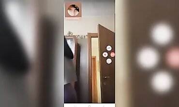 Naughty Elderly Woman Teases on Periscope Live Stream