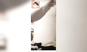 Naughty Elderly Woman Teases on Periscope Live Stream
