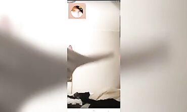 Naughty Elderly Woman Teases on Periscope Live Stream