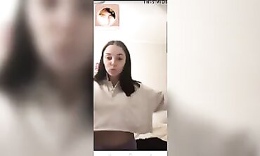 Naughty Elderly Woman Teases on Periscope Live Stream