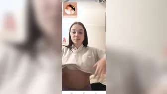 Naughty Elderly Woman Teases on Periscope Live Stream