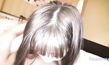 Crimson-Haired college girl Rails Fresh Professor