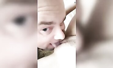 POV Russian Brunette Milf Wakes Up for Morning Cunnilingus