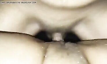 Latina Squirts With American Dildo