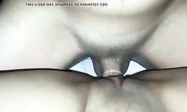 Latina Squirts With American Dildo