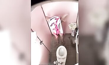 Petite Asian Girl Caught on Spy Cam in Cabin Bathroom