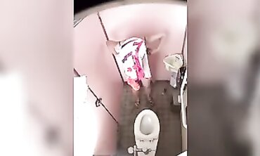 Petite Asian Girl Caught on Spy Cam in Cabin Bathroom