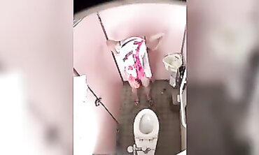 Petite Asian Girl Caught on Spy Cam in Cabin Bathroom