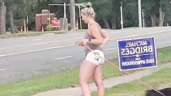 Nice Shows Off Her Adorable Phat Ass in Cutoffs