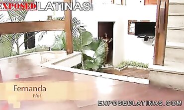 Latina Fernanda Gets Cum on Her Curvy Ass
