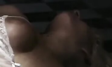 Blonde MILF in Stockings and Lingerie Gets Anal and Blowjob