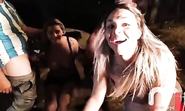 Night Square Group Sex With Fernandinha Fernandez and Monica Lima