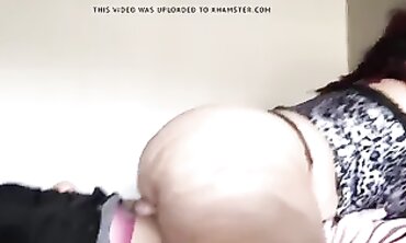 Lightskin BBW Plumper Rides Rails Cock