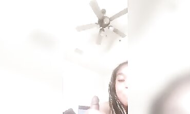 Ebony Teen Beauty Takes A Mature BBC Blowjob