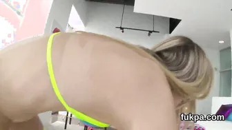 Big Butt Idols - Busty Blonde Gets Ass-Fucked in Creampie