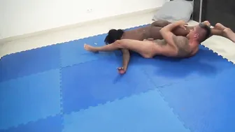 Ebony Muscle Dom Submits Bro to Rough Oral and Masturbation