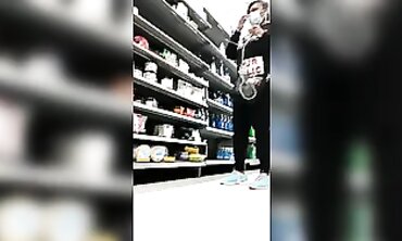 Ebony MILF Handjob - Latex Gloves & Trunks with Older Woman