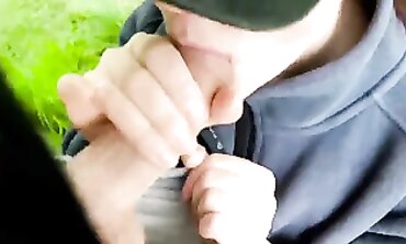 POV Outdoor Blowjob in the Garden with Redhead Amateur KleoModel