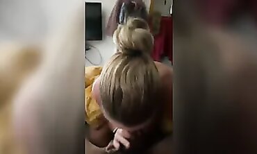 British MILF Takes A Deep Throat Blowjob