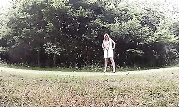 Outdoor Flashing in Zip Front Sundress