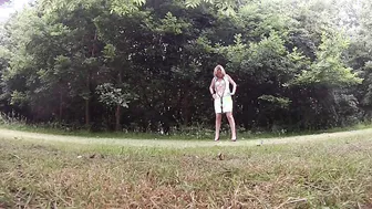 Outdoor Flashing in Zip Front Sundress