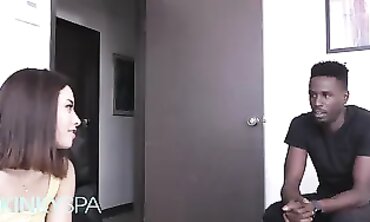 Aria Lee Gets Interracial Massage with Big Black Cock