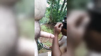 Love On Gets Face Explosion In POV Interracial Blowjob