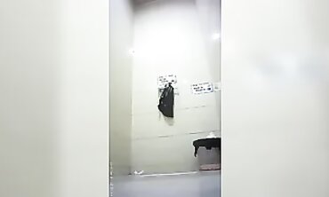 Asian Spy in the Bathroom